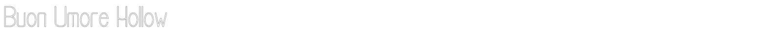 Buon Umore font preview